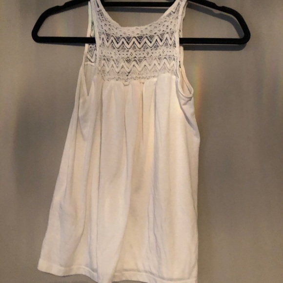 Cute white lace tank top shirt - Picture 6 of 6